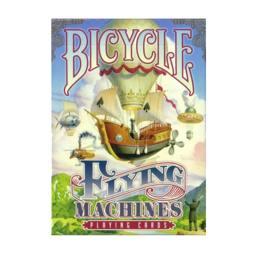 BYO-0052 Bicycle Flying Machines Blue Deck
