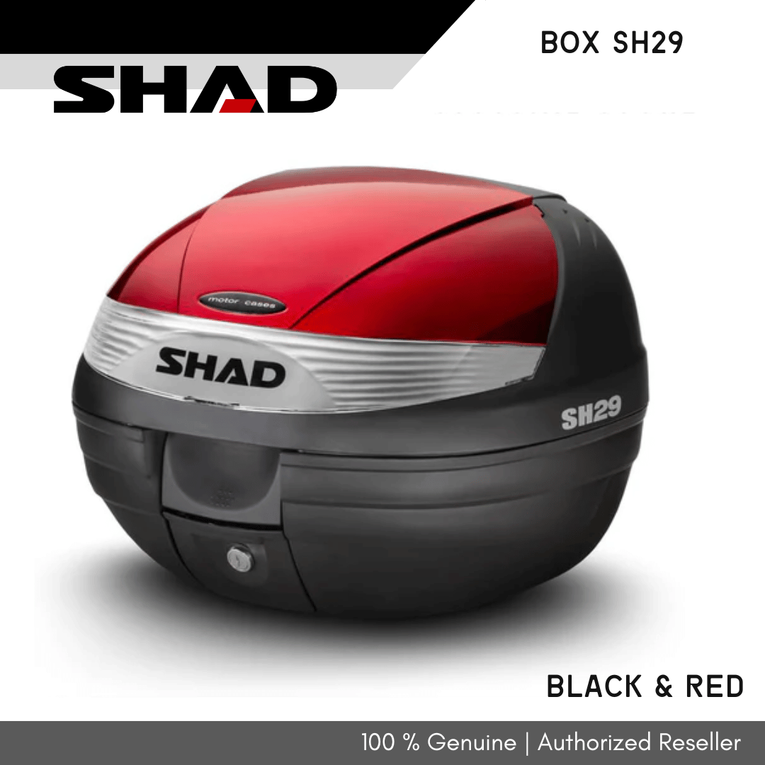 SHA-0010 SHAD Motorcycle Box SH29 Black, Red