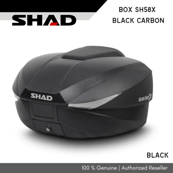 SHAD Motorcycle Box SH58X Black Carbon