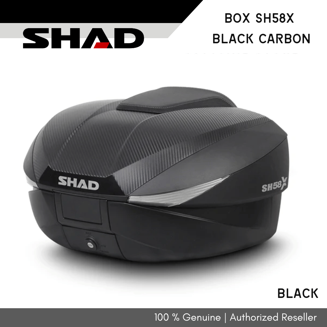 SHA-0012 SHAD Motorcycle Box SH58X Black Carbon
